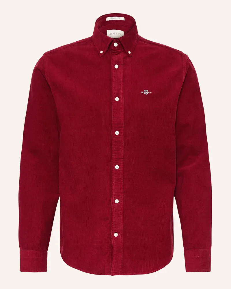 Gant Cordhemd Regular Fit Dunkelrot