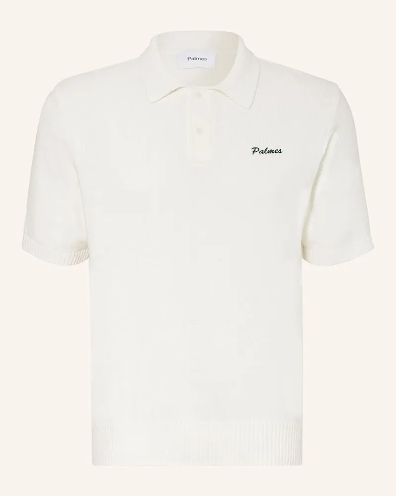 Palmes Strick-Poloshirt MARCO Weiss