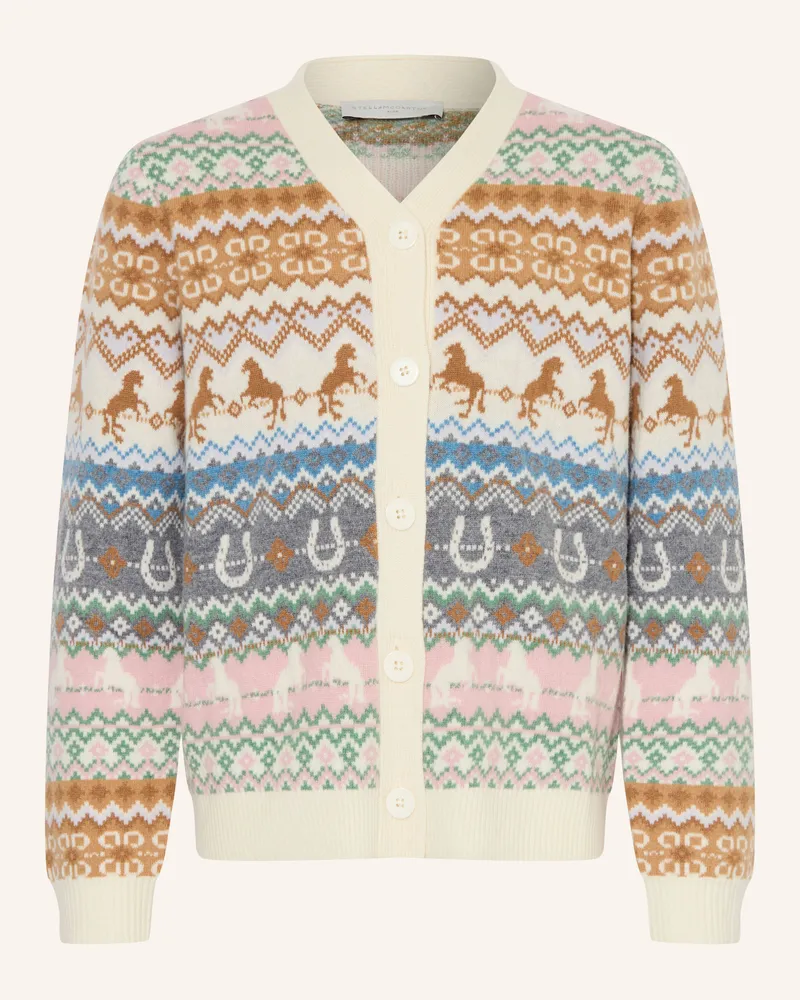 Stella McCartney Kids Strickjacke weiss Creme