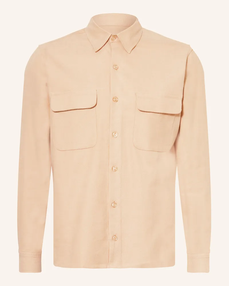 Sandro Flanell-Overshirt Beige