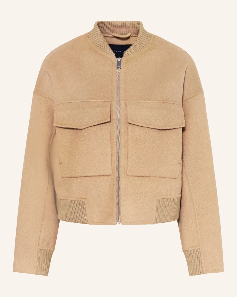 OPUS Kastenjacke Hiso beige Camel