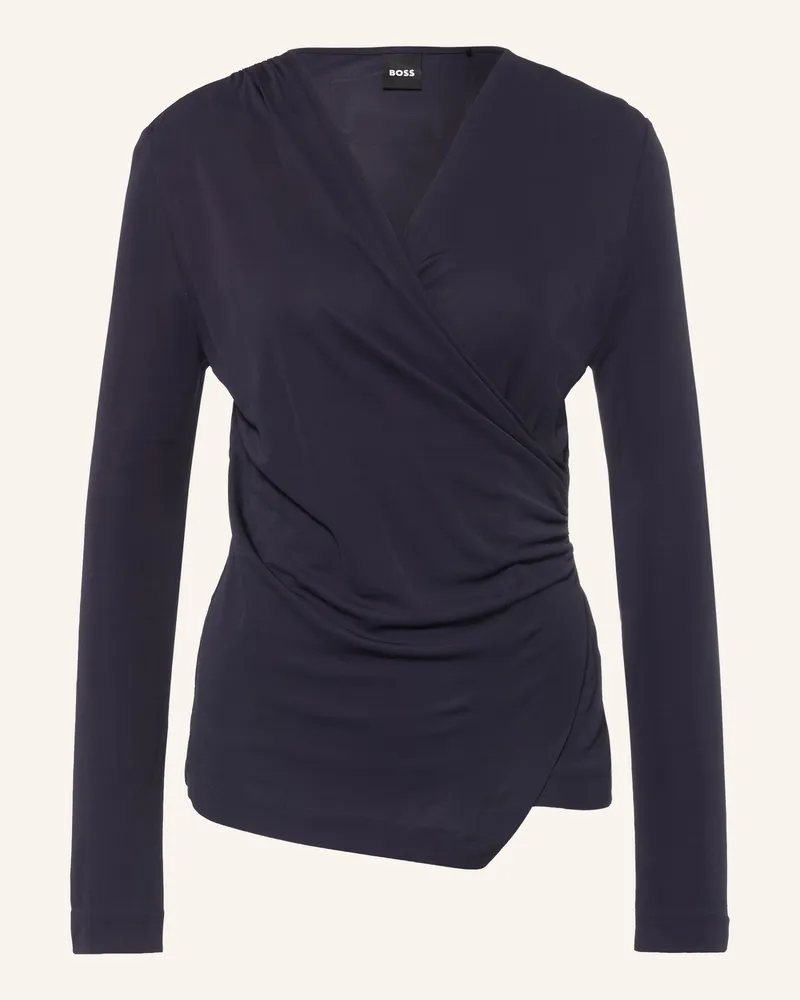 HUGO BOSS Longsleeve blau Schwarz