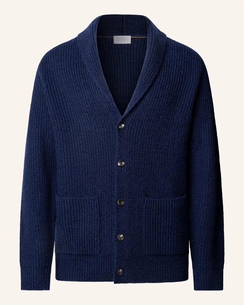 Hackett Poloshirt Sr Shawl Cardigan blau Dunkelblau