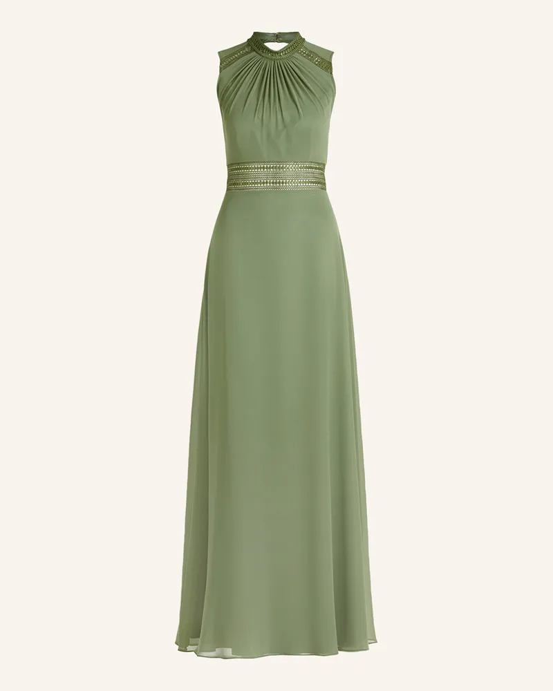 Vera Mont Abendkleid mit Häkelspitze Hellgrün