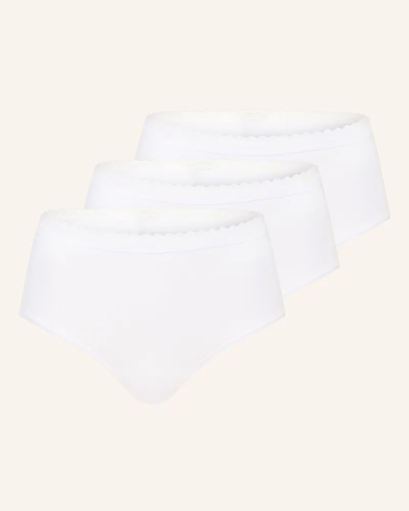 Schiesser 3er-Pack Slips Modern Multipacks weiss Weiss