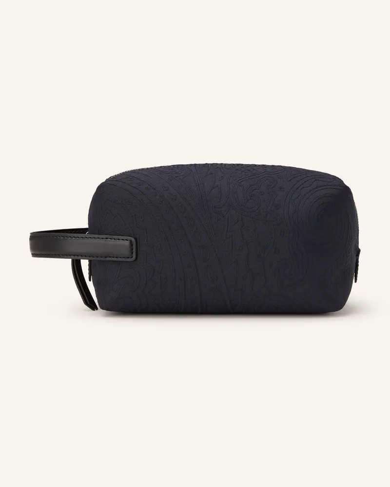 Etro Kosmetiktasche blau Dunkelblau