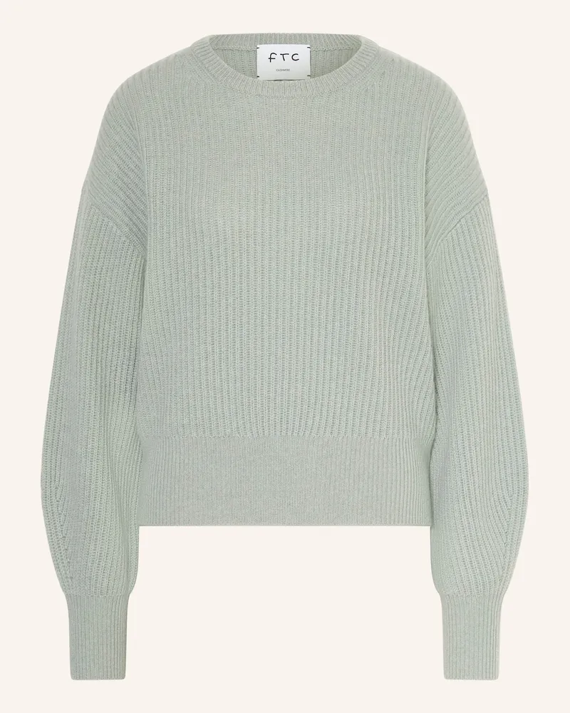 FTC Cashmere Cashmere-Pullover gruen Hellgrün