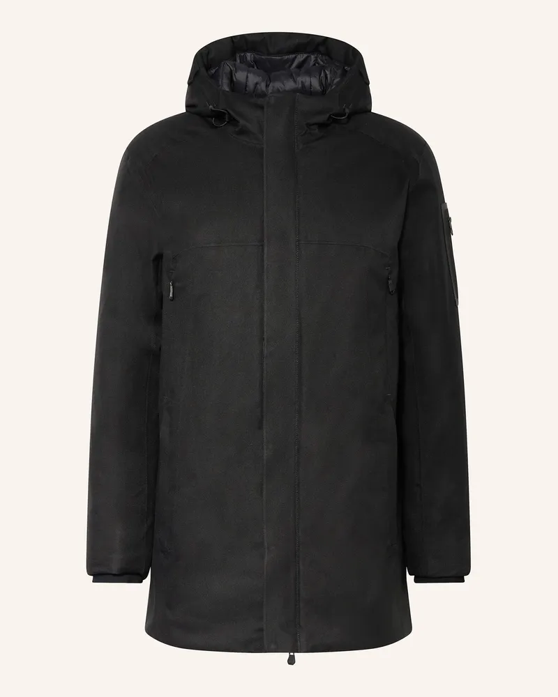 HUGO BOSS Parka HEXATECH Schwarz