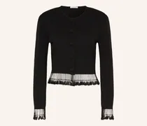 Strickjacke Shelly Mit Schmucksteinen schwarz