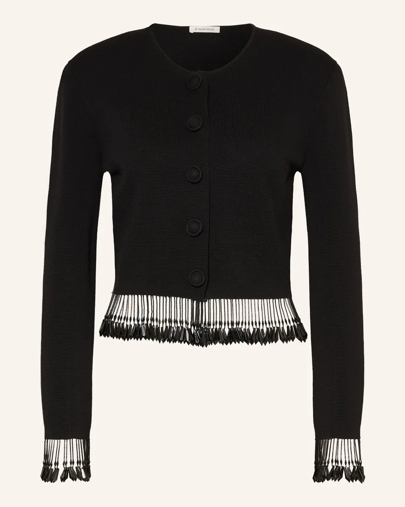 By Malene Birger Strickjacke Shelly Mit Schmucksteinen schwarz Schwarz