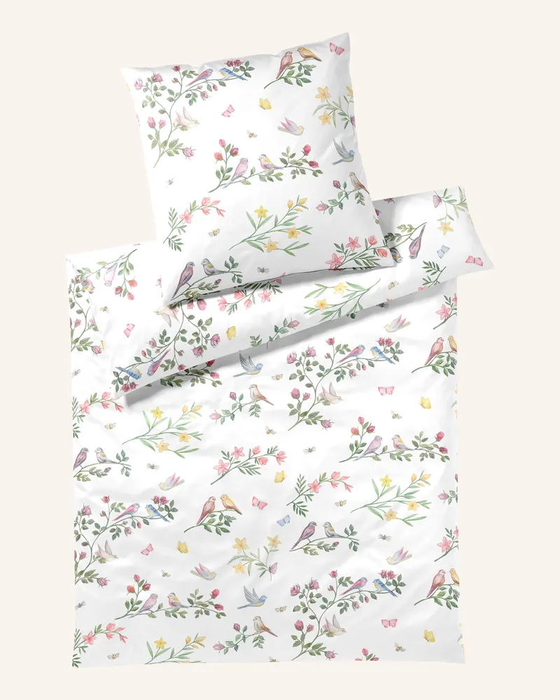 elegante Bettwäsche SONGBIRD Weiss