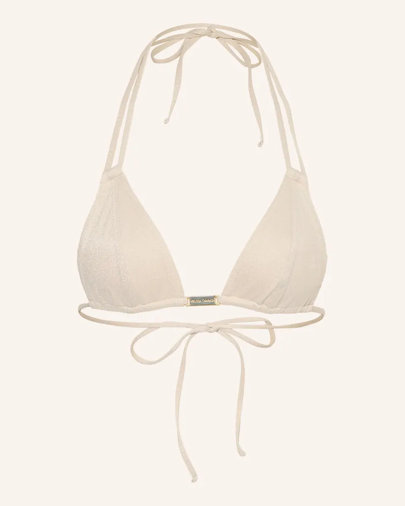 Melissa Odabash Triangel-Bikini-Top Girona Mit Glitzergarn weiss Creme