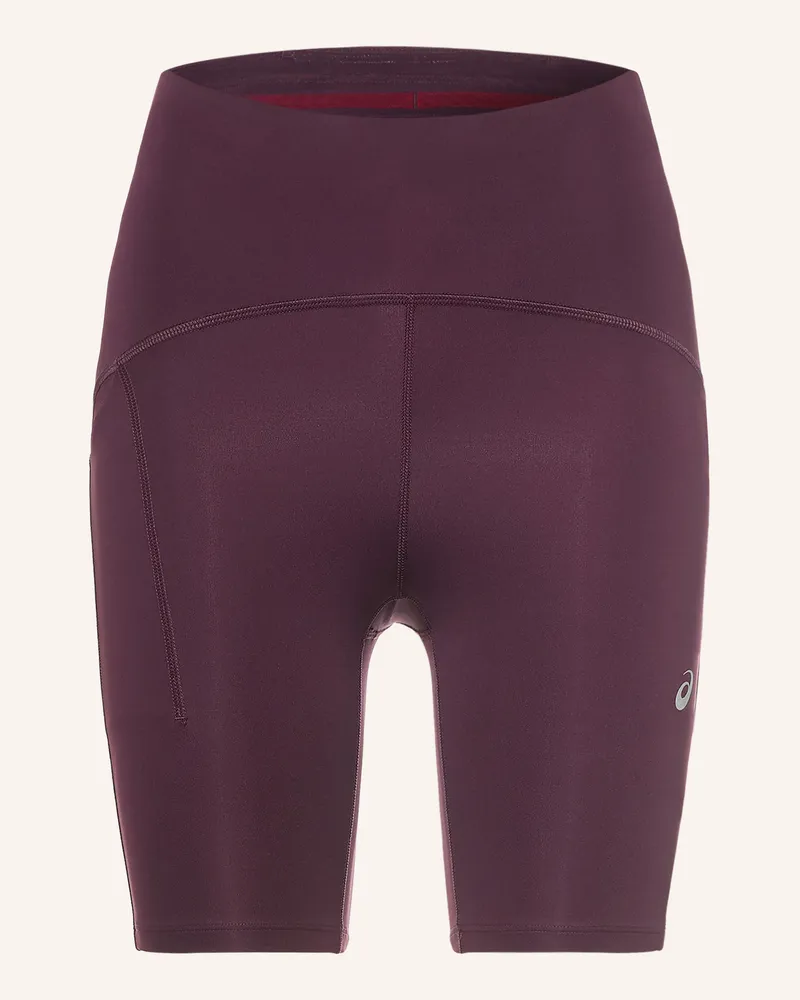 Asics Lauf-Tights Road High Waist 8in Sprinter lila Dunkelrot