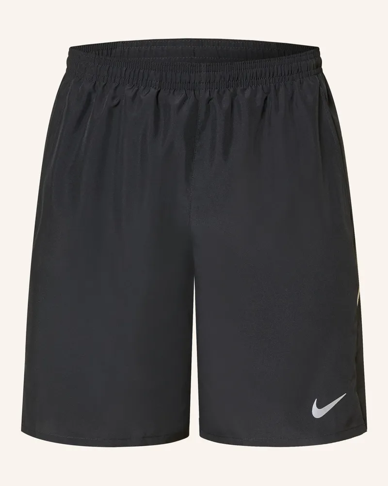 Nike 2-In-1-Laufshorts Miler schwarz Schwarz
