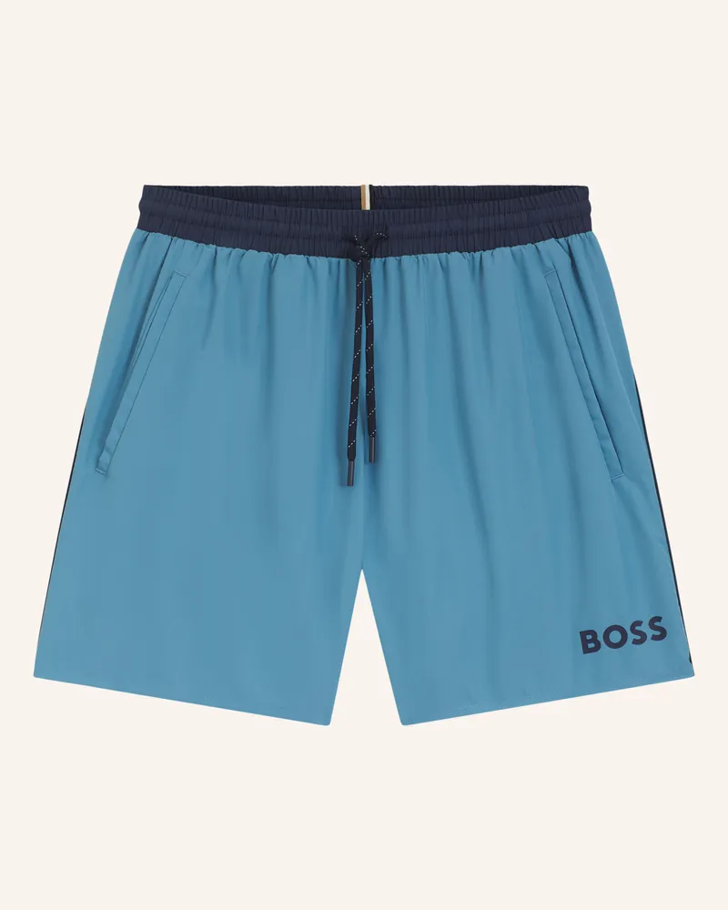 HUGO BOSS Badeshorts Starfish blau Türkis