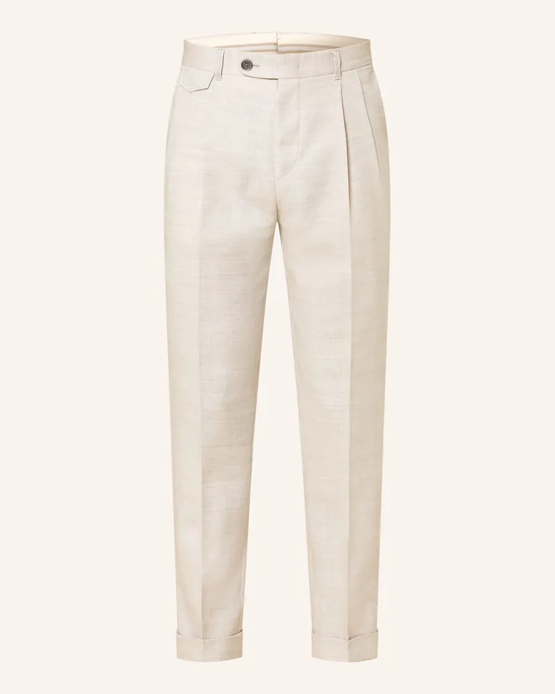 windsor. Anzughose Sapo Slim Fit Mit Leinen beige 260