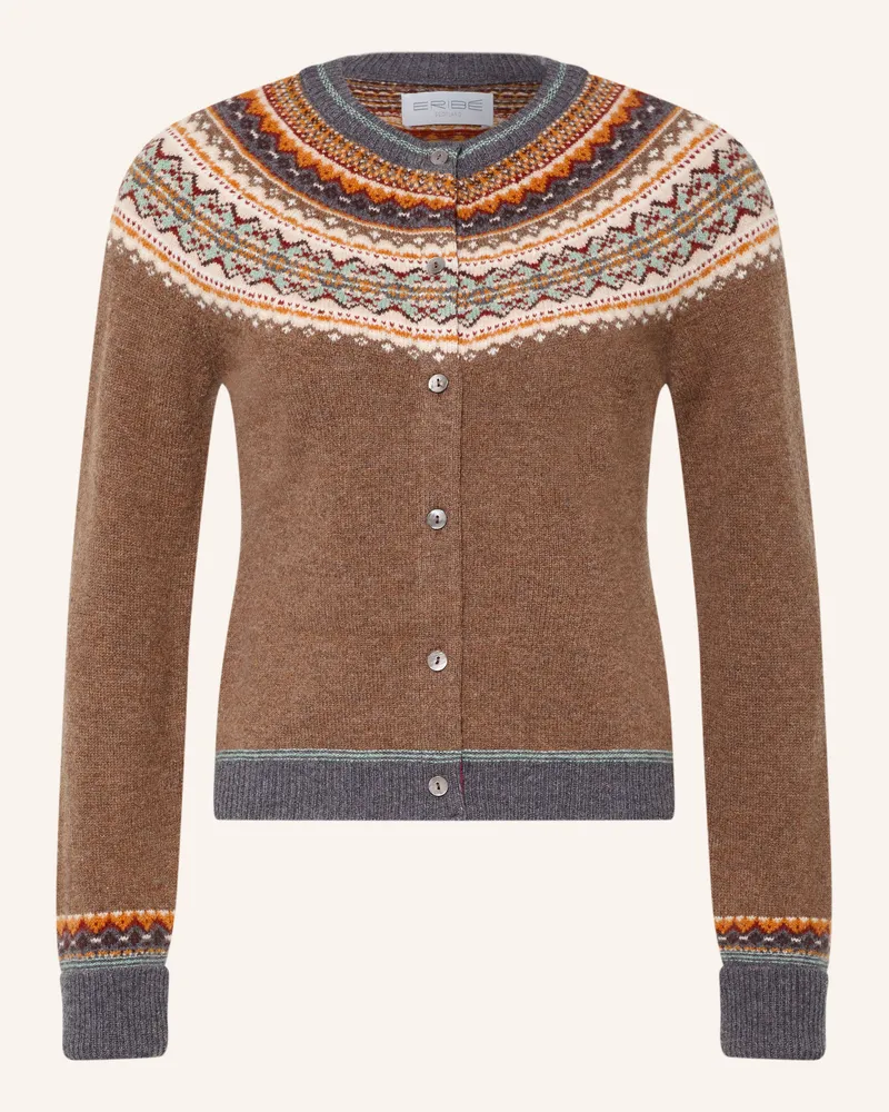 ERIBÉ Strickjacke Alpine braun Braun