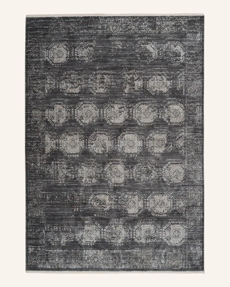 Kayoom Kurzflor Teppich BAROQUE 725 Grau