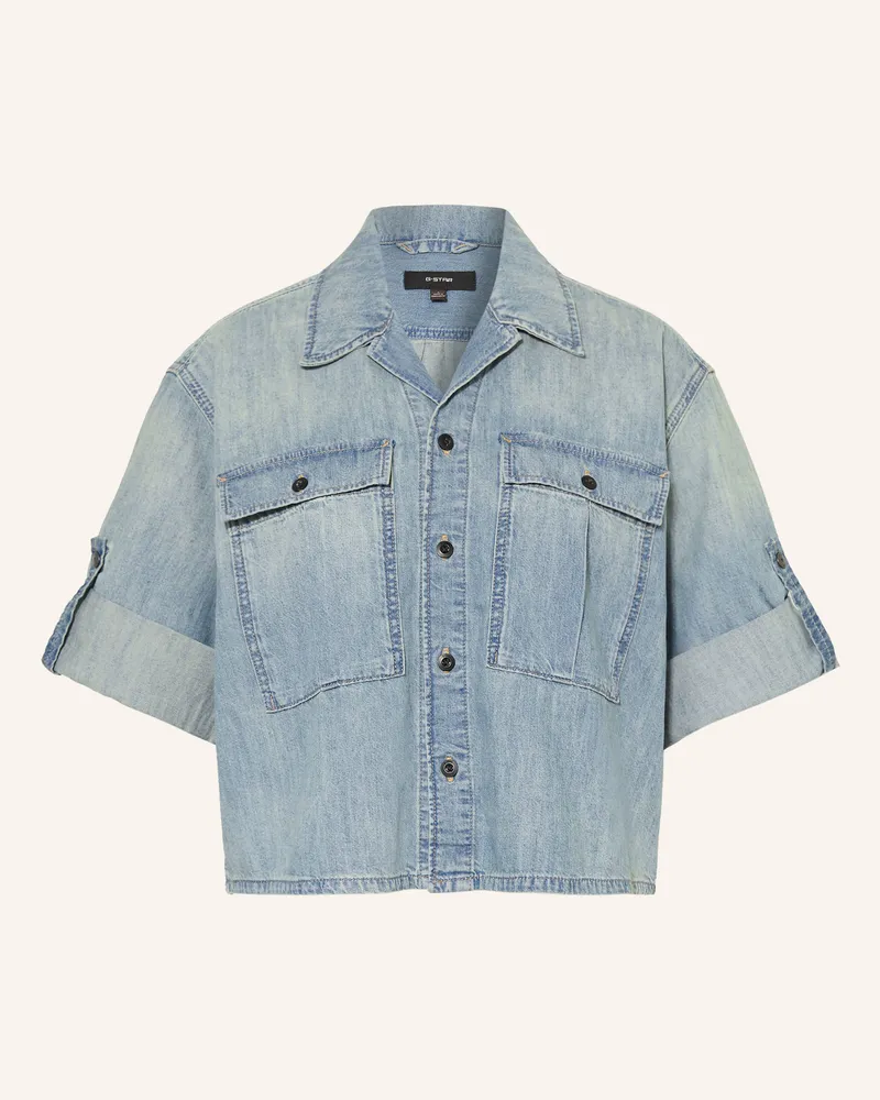 G-STAR RAW Jeansbluse blau Hellblau