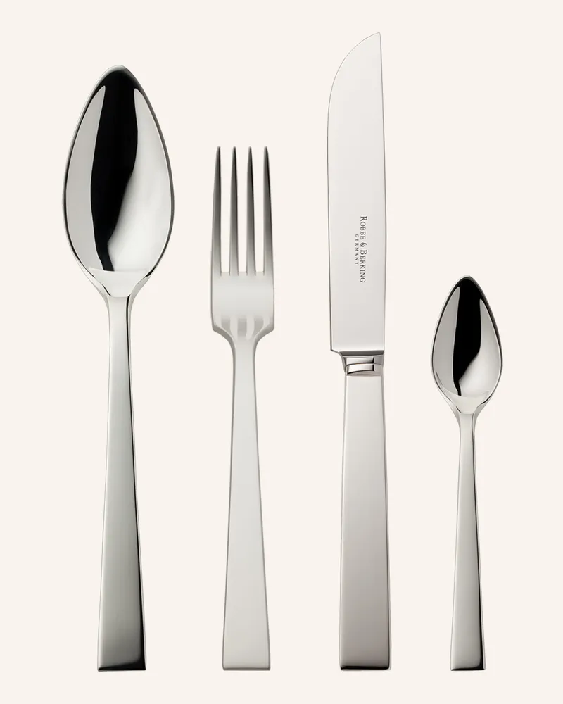 ROBBE & BERKING 4-Tlg. Besteckset Riva silber Silber