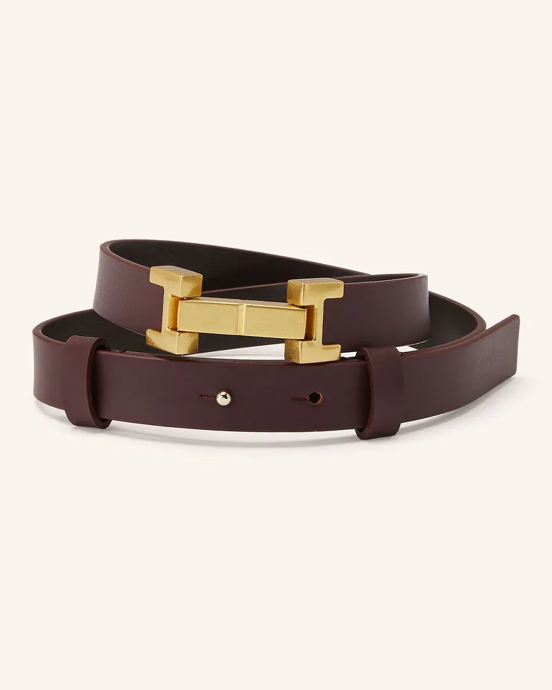 Reiss Gürtel Dunkelrot