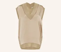 Blusentop BERN im Materialmix