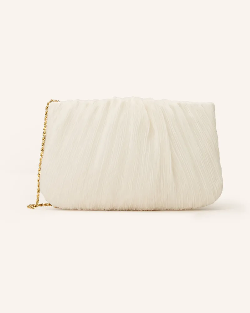 Loeffler Randall Clutch Brit weiss Ecru
