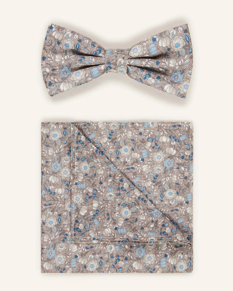 paul Set: Fliege Und Einstecktuch beige Beige