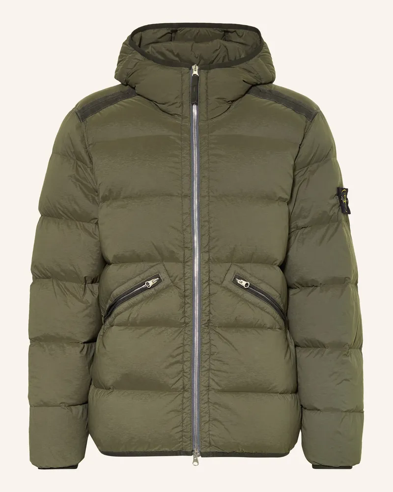 Stone Island Daunenjacke Oliv