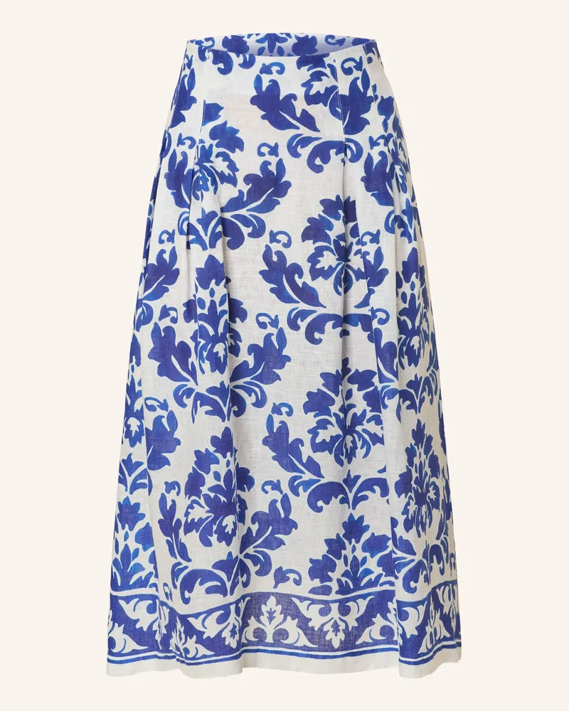 Robert Friedman Leinenrock blau Blau