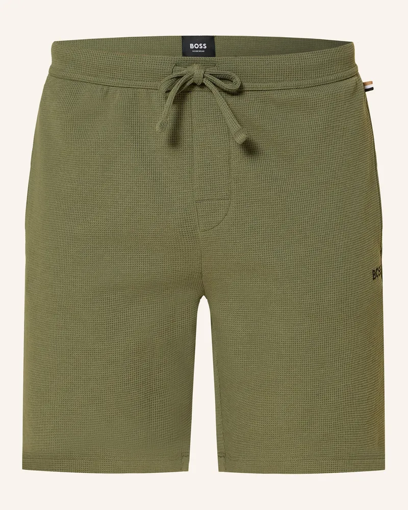 HUGO BOSS Schlafshorts gruen Khaki