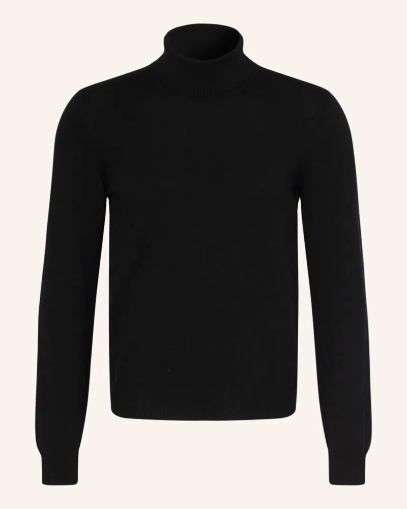 Gran Sasso Rollkragenpullover schwarz Schwarz