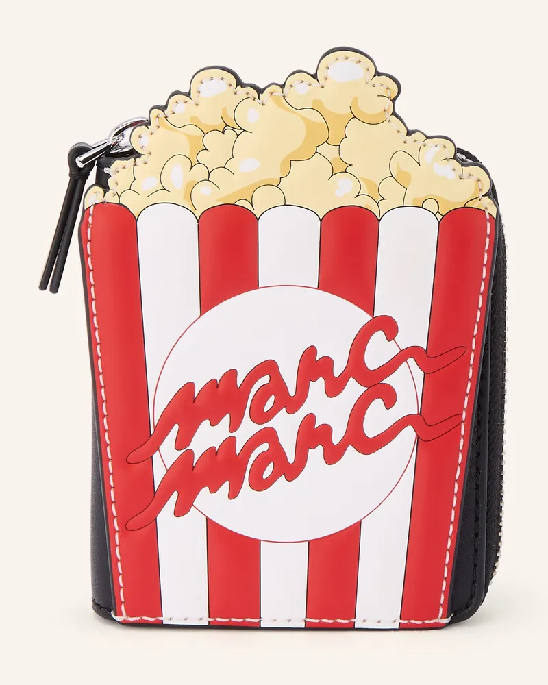 Marc Jacobs Geldbörse The Popcorn Slim Compact Wallet schwarz Schwarz