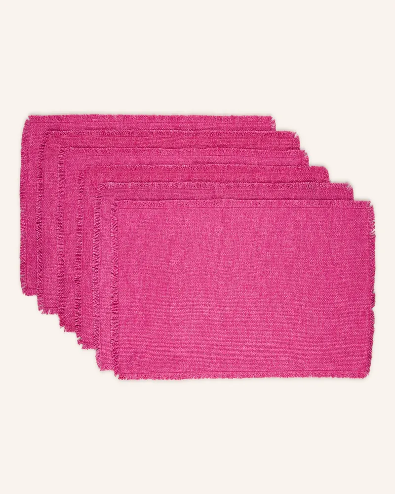 Pad 6er-Tischset Siya lila Pink