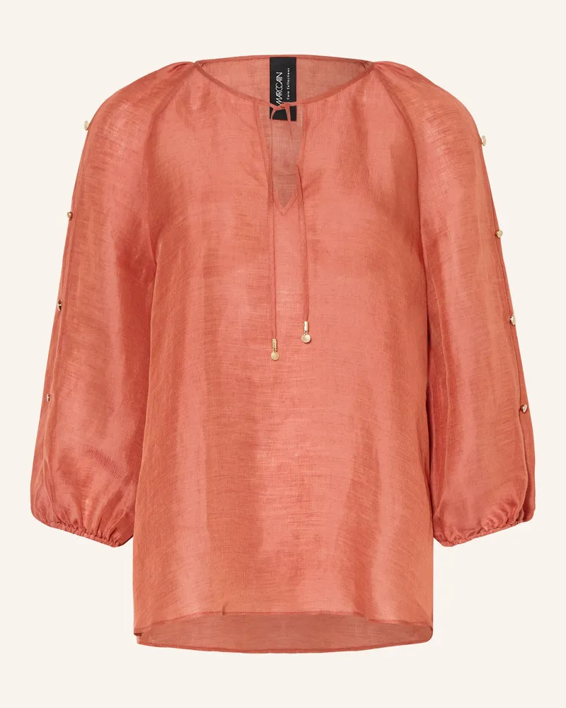 Marc Cain Blusenshirt Mit Leinen Und Seide rot 488