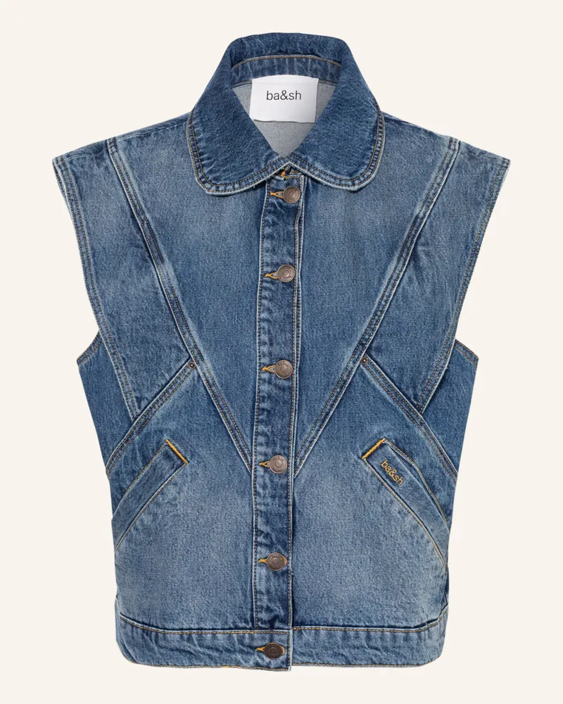 ba&sh Jeansweste MAX Blue
