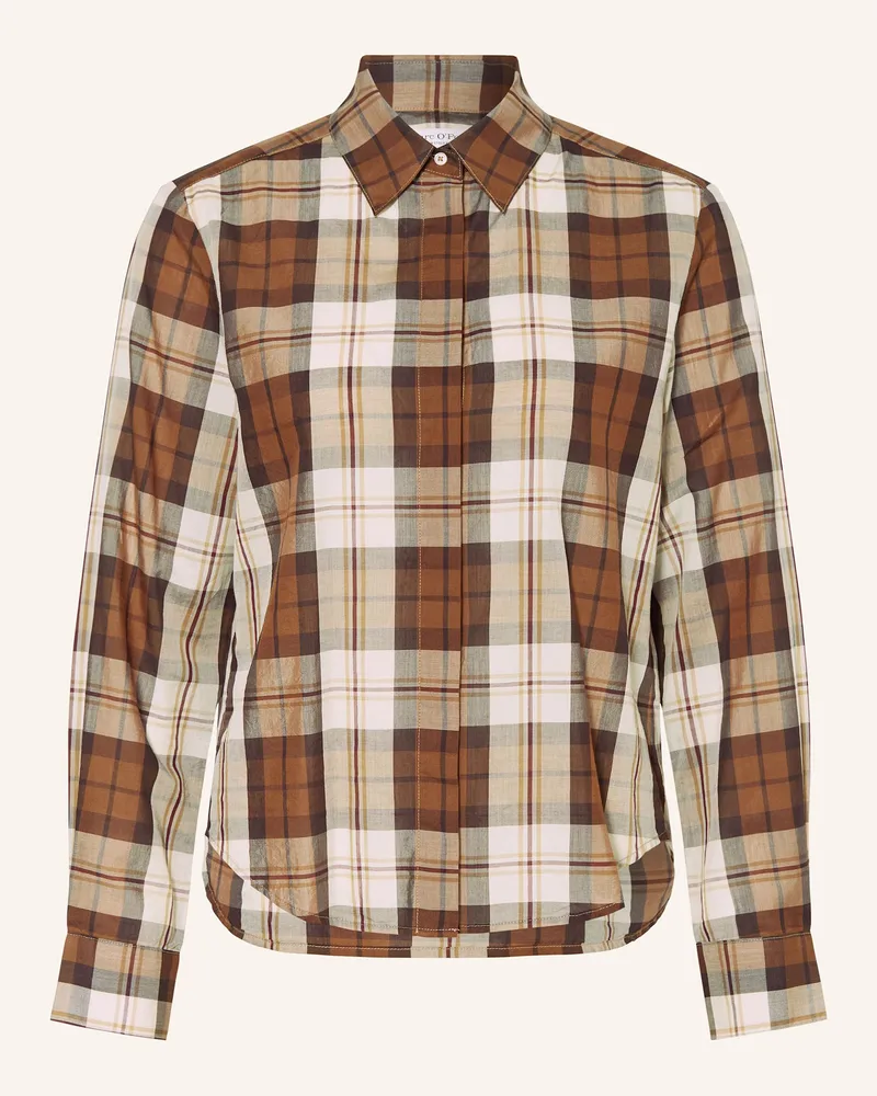 Marc O'Polo Hemdbluse Braun