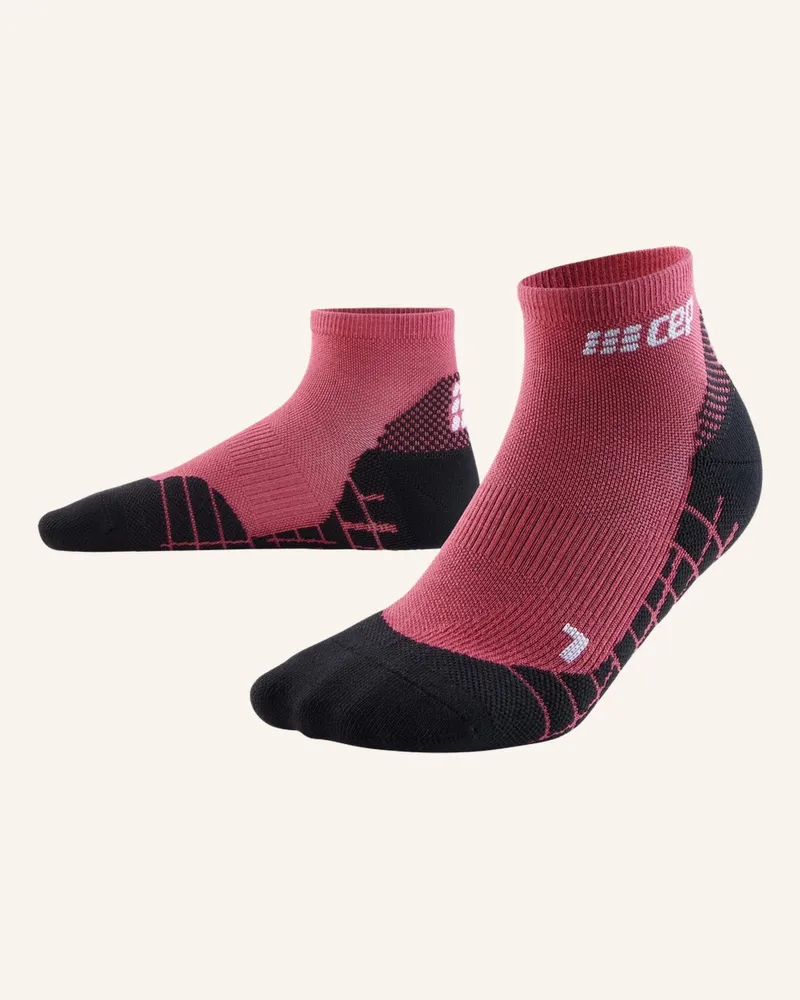 CEP Trekking-Socken Light Merino Low Cut  Mit Kompression pink Pink