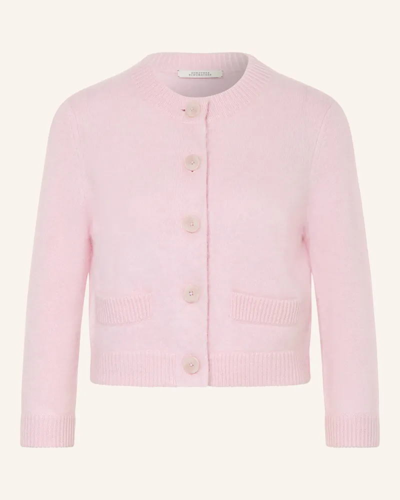 Dorothee Schumacher Strickjacke Fluffy Statements Mit Cashmere rosa Helllila
