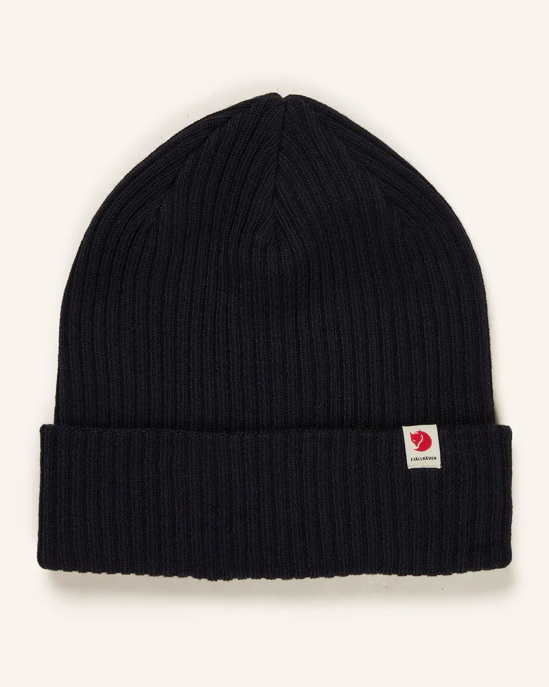 Fjäll Räven Mütze Rib blau Dunkelblau