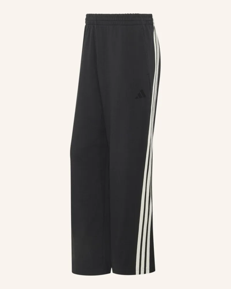 adidas Adidas Kit 3-Streifen Hose, Weit Geschnitten schwarz Schwarz