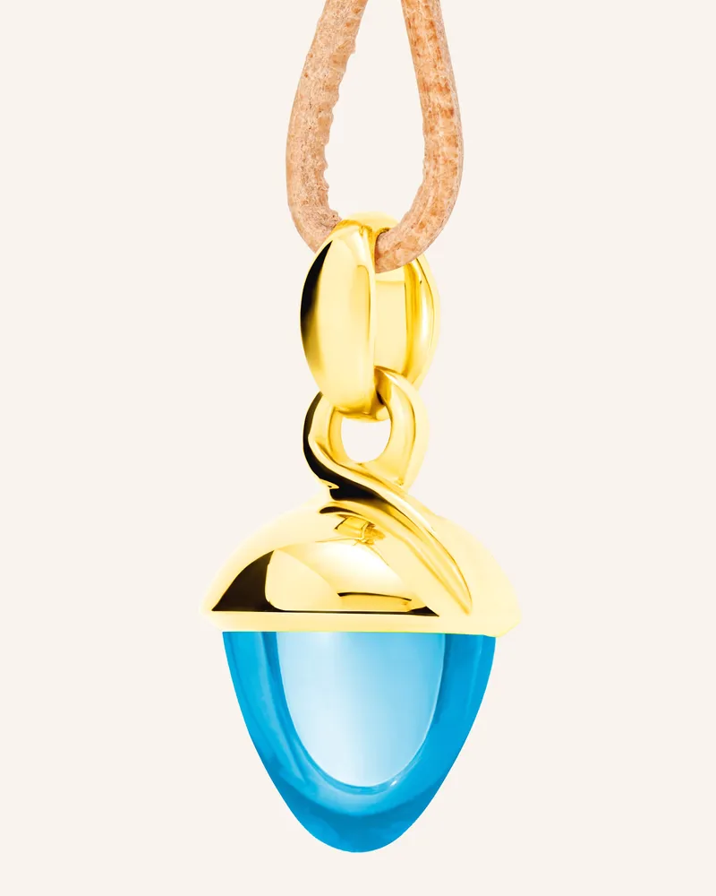 TAMARA COMOLLI Anhänger PENDANT MIKADO BOUQUET SWISS TOPAZ aus 18K Gelbgold mit Swiss Topas Gold