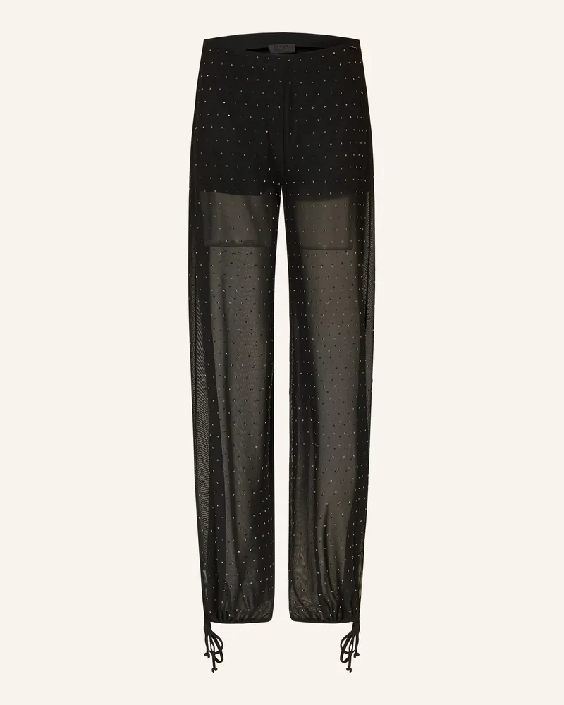 Liu Jo Mesh-Hose Mit Schmucksteinen schwarz Schwarz