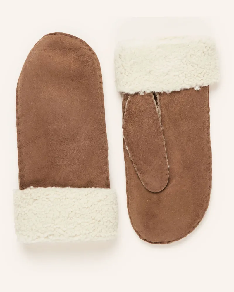 Hestra Handschuhe Hellbraun