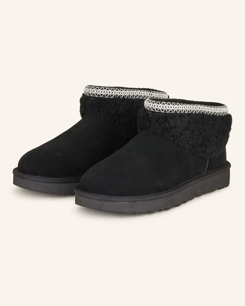 UGG Boots CLASSIC ULTRA MINI Schwarz