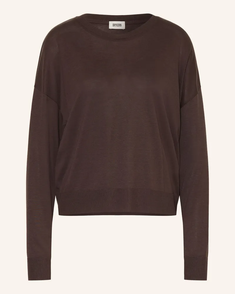 Drykorn Longsleeve Cesidie braun Dunkelbraun