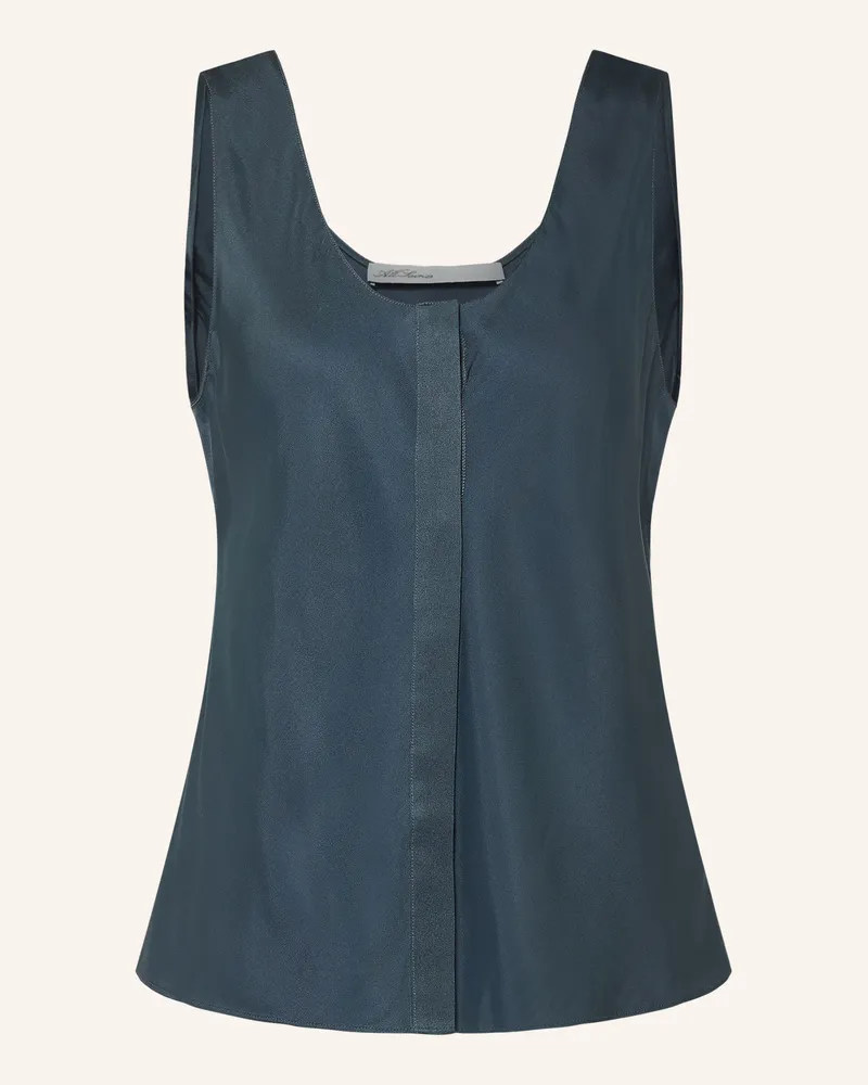 AllSaints Blusentop Milla Mit Seide blau Blau