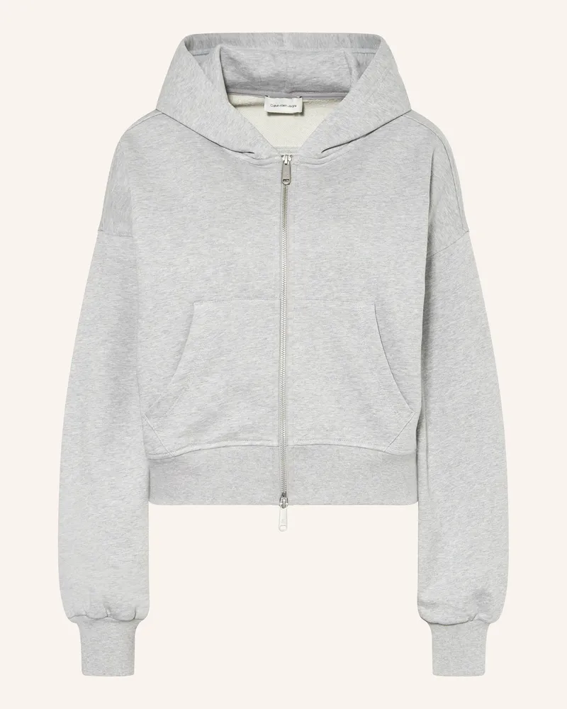 Calvin Klein Sweatjacke Hellgrau