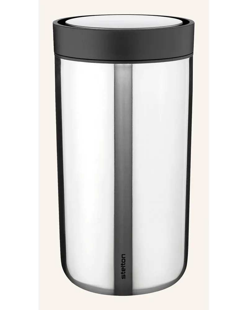 Stelton Thermobecher TO GO CLICK Silber