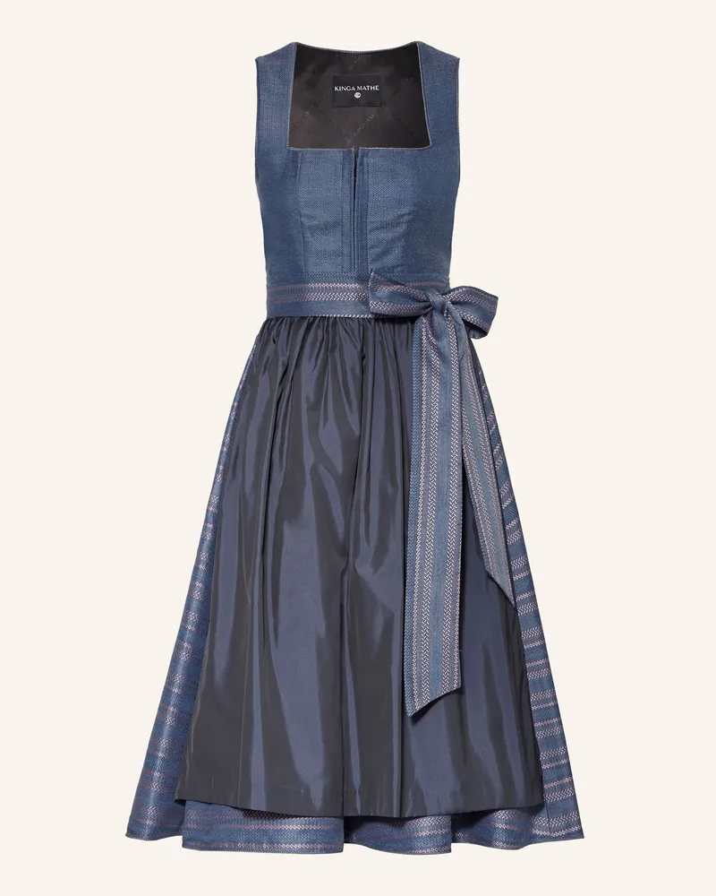 KINGA MATHE Dirndl Albi blau Blaugrau